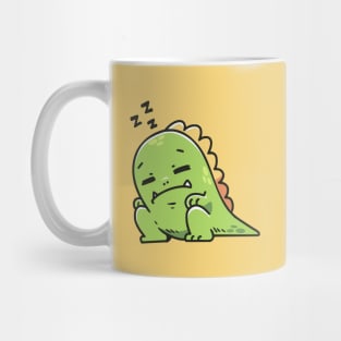 Sleeping Green Zilla Mug